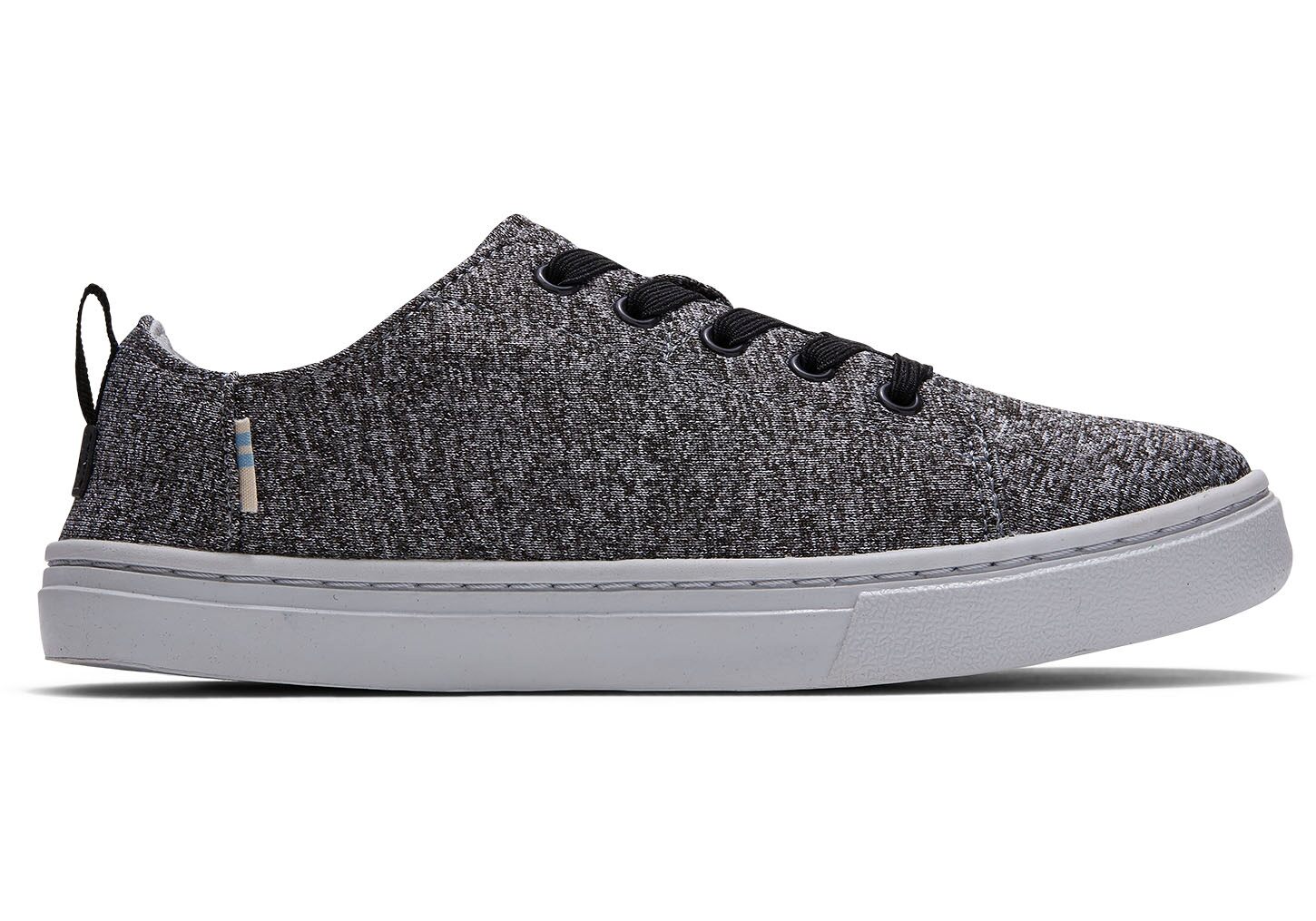 Toms REPREVE Melange Knit Lenny Elastic - Kids Sneakers - Grey - NZ - 027415QAN